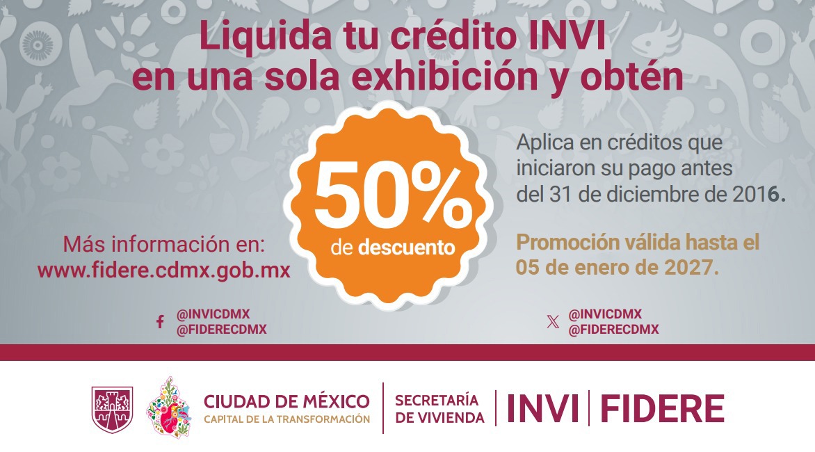 PROGRAMA DOS POR UNO, CRÉDITOS INVI Y COFINANCIADOS