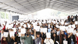 Clara Brugada entrega 5 mil 642 créditos de mejoramiento y 500 escrituras que garantizan vivienda digna a casi 20 mil capitalinos